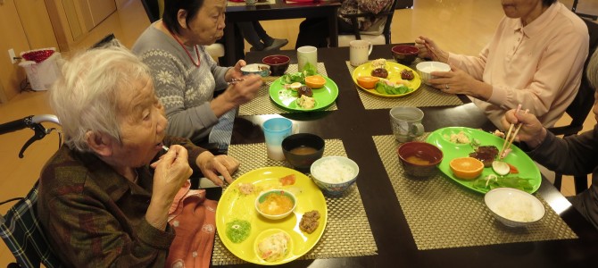 美味しく昼食頂きました(^^)/きずなユニット（グループホーム）